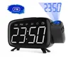 FM radio laser Projection alarm clock countdown, alarm clock projector