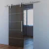 Modern House Sliding interior barn door PVC door with Alu decorative lines