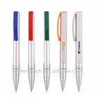 White Barrel Promotion Plastic Ball Pen / White Barrel Promotional custom ball pen