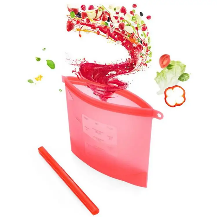 1000ml Hot Sales Reusable Microwavable Silicone Ziplock Bag, Clear;blue;green;red or custom xolor
1000ml Hot Sales Reusable Microwavable Silicone Ziplock Bag, Clear;blue;green;red or custom xolor
