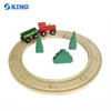 14pcs children wooden educational train track toy game EN71 kids wooden toy train