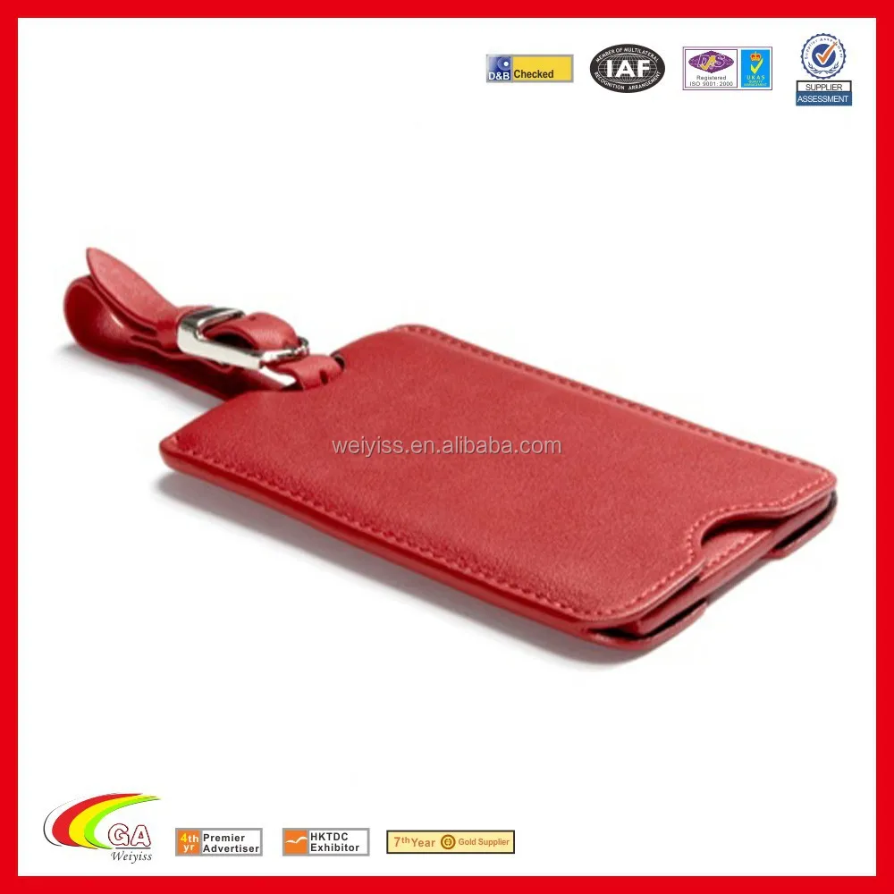 Wholesale Personalized Leather Luggage Tags Wedding Favors,New Design Slide Out Leather Luggage ...