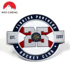 Circular Patch Digital Logo With Striped Shoulder Bag Label