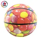 colorful special design rubber basketball ball