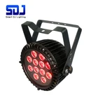 12x12W RGBAWUV Slim Flat LED Stage Par Lights