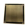 European Antique Brass Floor Drains Tile Insert Shower Drain For Bathroom Kitchen