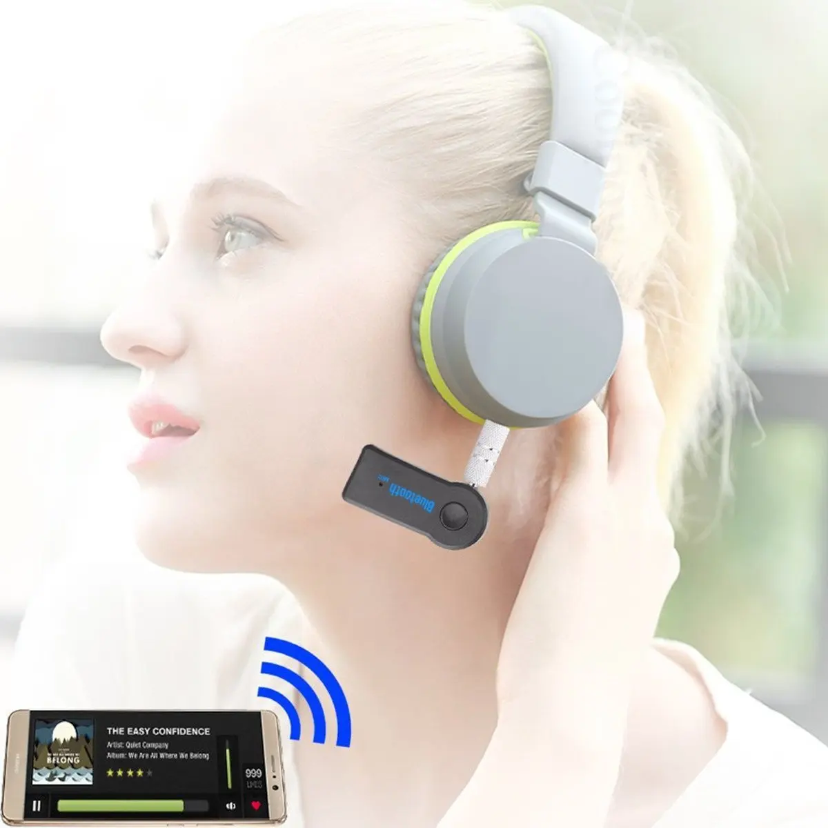 APPACS Aux Audio Home Stereo Music 3.5mm Car Bluetooth Receiver - ANKUX.COM