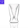 Mermaid glass red wine juice tea cup double heat-resistant transparent cocktail cup gift cup for friends