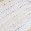 Golden Knit 3cm Width Love Embroidery Lace Heart Cotton Embroidery Water Soluble Lace ht005#