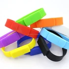 Custom best wholesale price colorful wristband/bracelet USB Memory