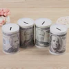 Wholesale USA currency designs sealed lid metal tin round can money boxes