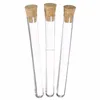 JD High Pressure Resistant Clear Quartz Glass Test Tube with Corks