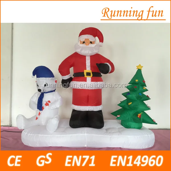 yard christmas decorations, inflatable christmas santa claus