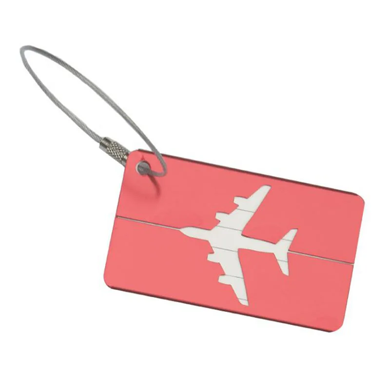 luggage tag pink