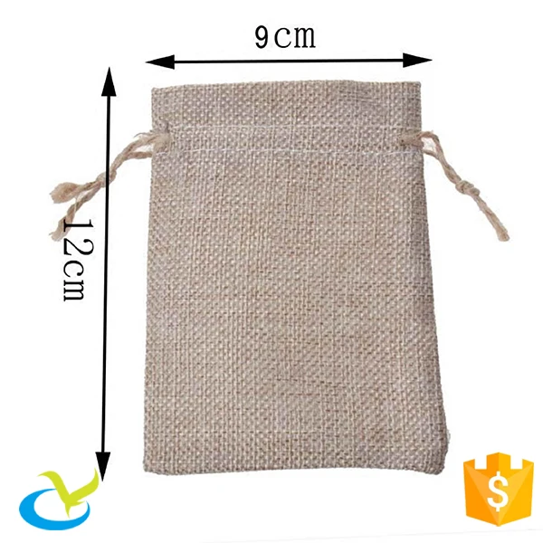 stylish nature jute drawstring burlap bags wholesale