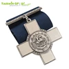 custom 3d Die-casting metal Antique nickel memorial religious catholic medals