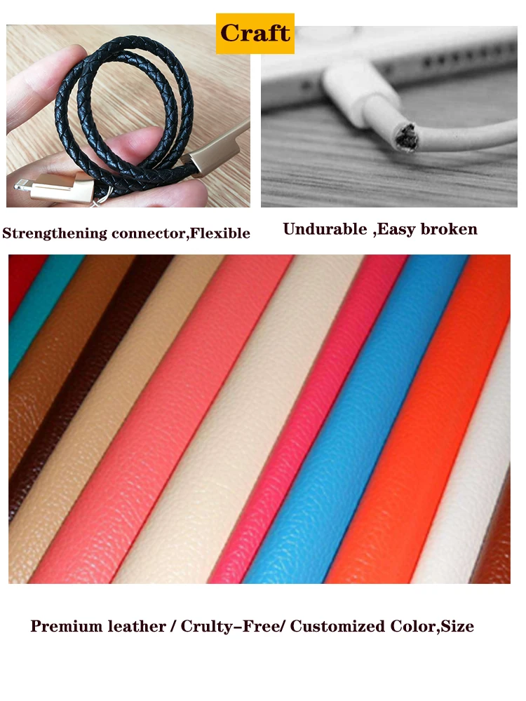 Wholesale Braided Leather Magnetic Bracelet Charger USB Type C Micro Data Android Cable Charging Cable For iphone For Android - ANKUX.COM