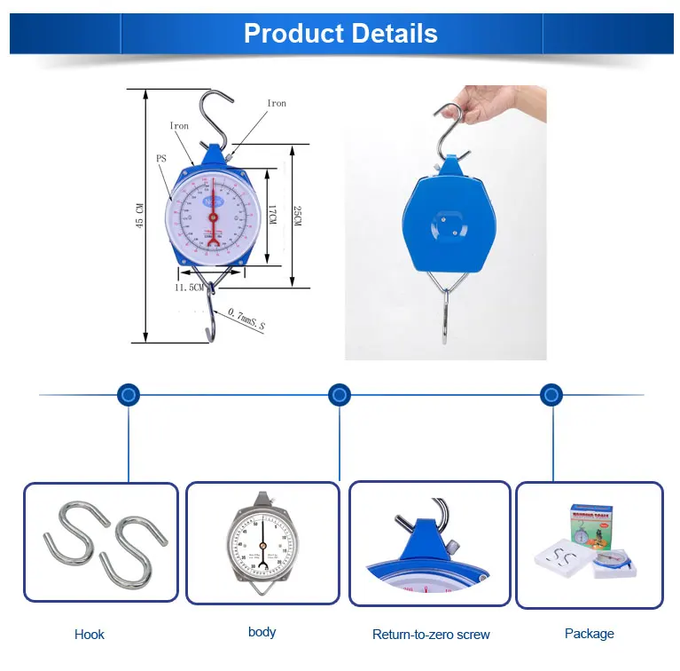 salter quality two s hook 100kg