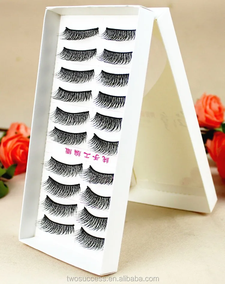 factory supply 10 Pairs Reusable magic Eye lash Long False Eyelashes custom package box lashes