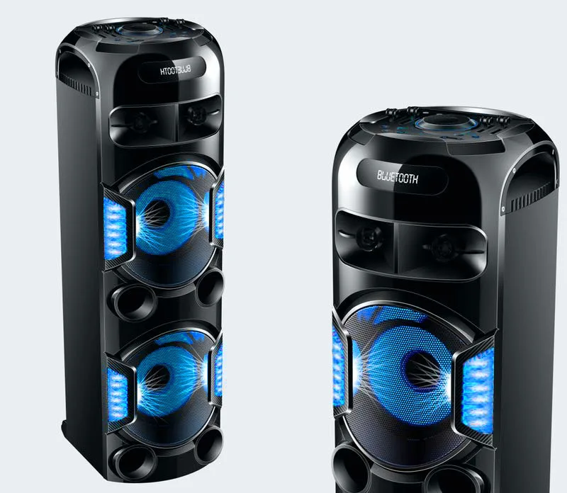 2019 newest BT party speaker double 12inch heavy bass with rechargeable battery - ANKUX.COM