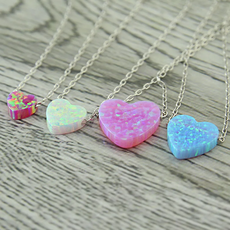 Beautiful Heart shape opal pendants with 925 silver necklace, As picture/as you like
Beautiful Heart shape opal pendants with 925 silver necklace, As picture/as you like