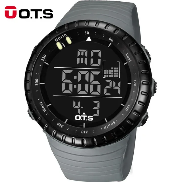 OTS 7005G Men Digital Watch Black Clock Sports Professional Waterproof Large Dial LED Hours Outdoor Military Luminous Watch, 12 colors to choose
OTS 7005G Men Digital Watch Black Clock Sports Professional Waterproof Large Dial LED Hours Outdoor Military Luminous Watch, 12 colors to choose