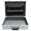 Sliver Aluminum brief case with pocket in the lid/Professional aluminum laptop hard portable briefcase