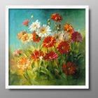 Paint By Numbers Vintage Abstract Canvas Wall Art Flower Painting