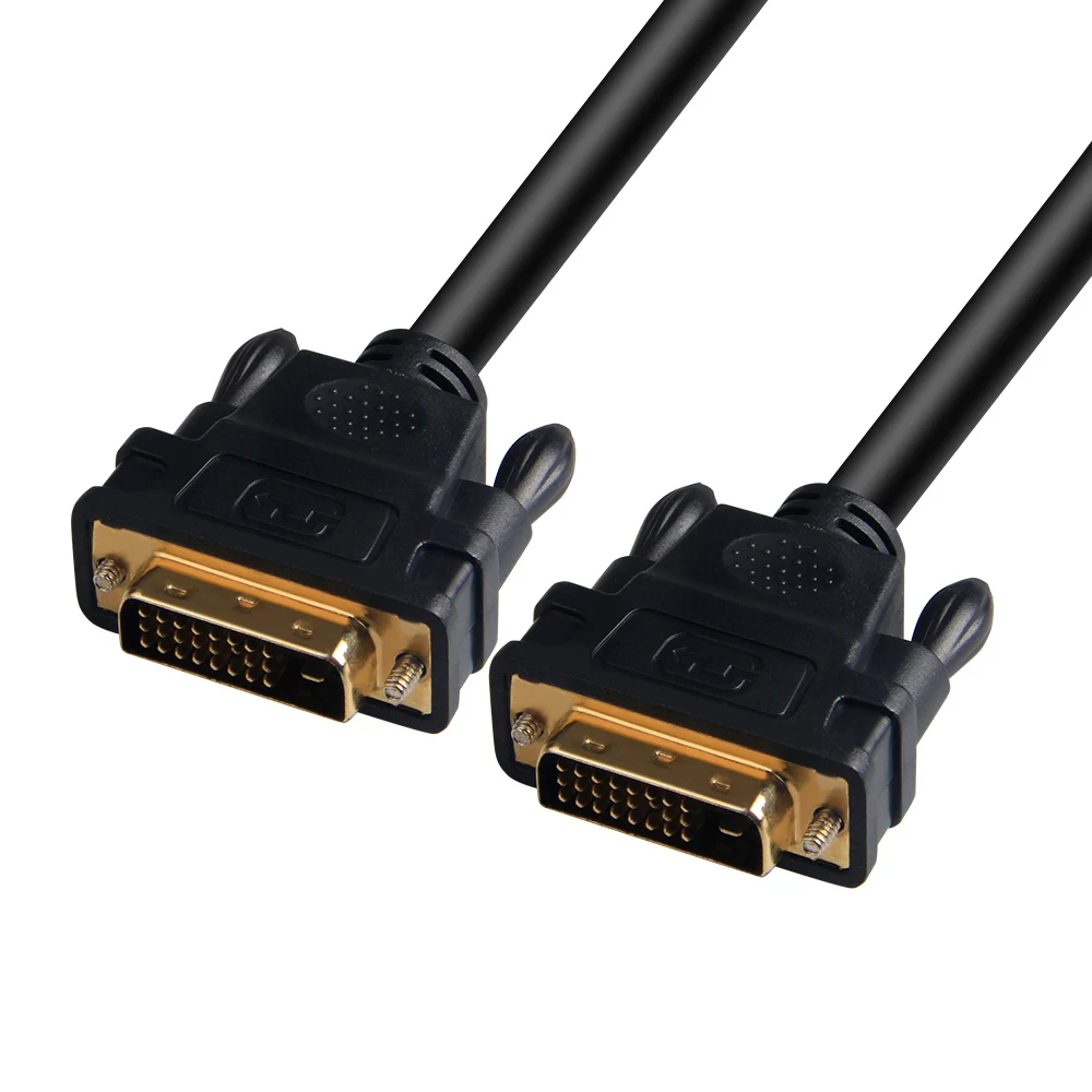 24k Gold-plated Connectors DVI To DVI Adapter Cable High Speed Data Cables - ANKUX.COM