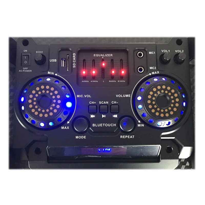 2017 MBA Speaker best sell 2.0 stage speaker with USB/SD/FM/BT/ Remote control /dislay - ANKUX.COM