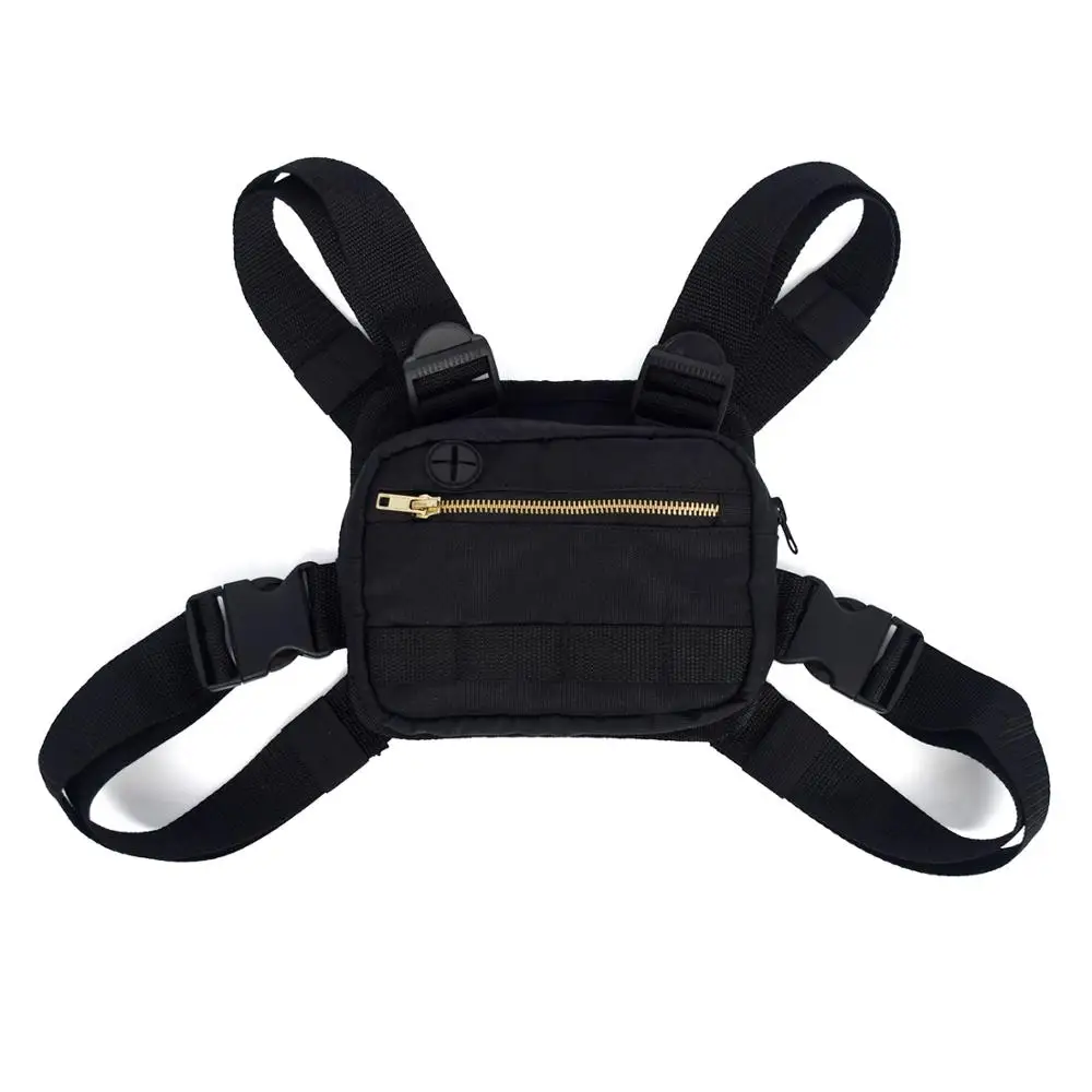Outdoor Heavy Duty Nylon Running Sports Tactical Chest Bag with Earphone Hole, Black
Outdoor Heavy Duty Nylon Running Sports Tactical Chest Bag with Earphone Hole, Black