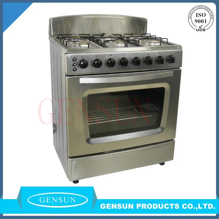 6 Burner Free Standing Stainless Steel Oven With Cooker,Gas Cooker With