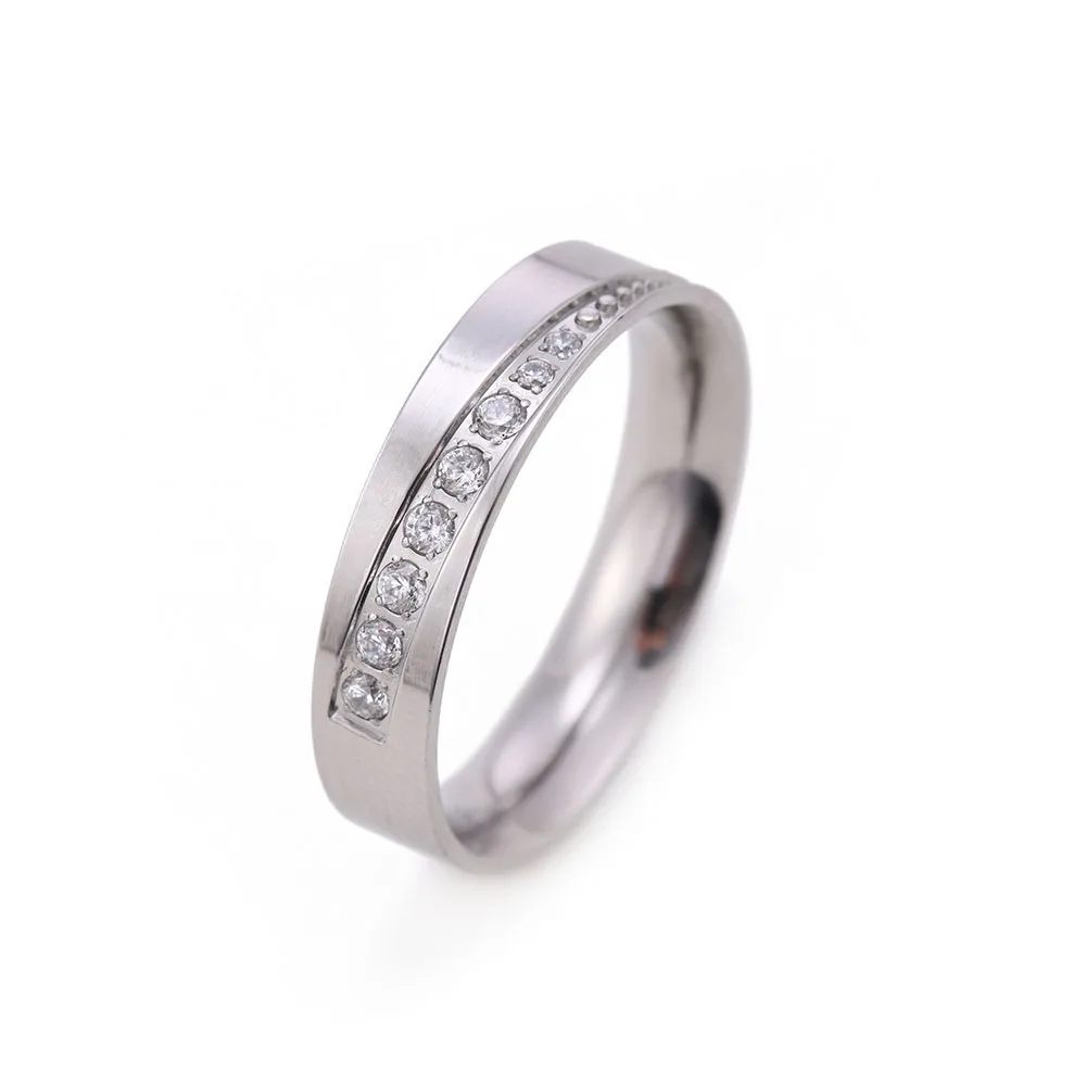 2019 Hot Sale Fashion Style Stainless Steel Steel Color Plated With White Crystal Unique Simple Rings For Gift
2019 Hot Sale Fashion Style Stainless Steel Steel Color Plated With White Crystal Unique Simple Rings For Gift