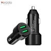 China Manufacture 12V 24V 36W Battery Charger Fast Quick Charging 3.0 Dual Ports Car Usb Charger