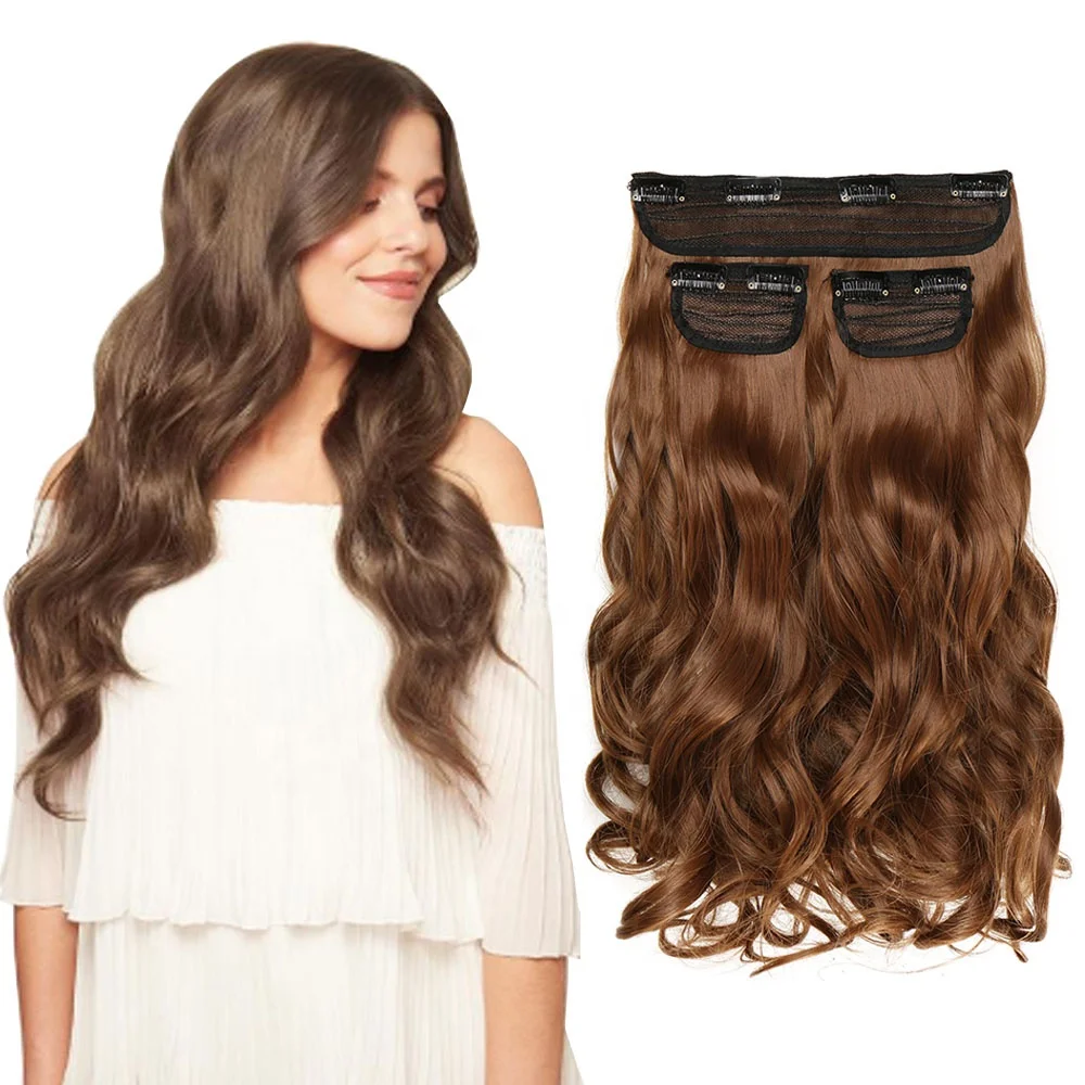 S-noilite full head use natural wavy silky straight high temperature synthetic clip in curly hair 3pcs/set
S-noilite full head use natural wavy silky straight high temperature synthetic clip in curly hair 3pcs/set
