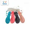 fashion design pvc sandal jelly flat shoes for women