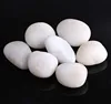 pure white natural garden quartz pebbles