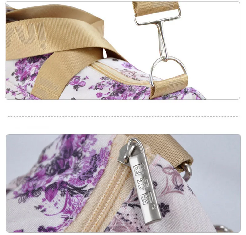 6 PcsSet Baby Diaper Bag Large Maternity Nappy Handbag Multifunction Mummy Travel Baby Care Stroller Tote Shoulder Bags BB6022 (22)