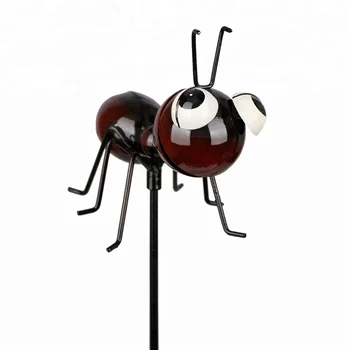 Wholesale Outside Metal Art Iron Garden Decor Ant Planter Stake