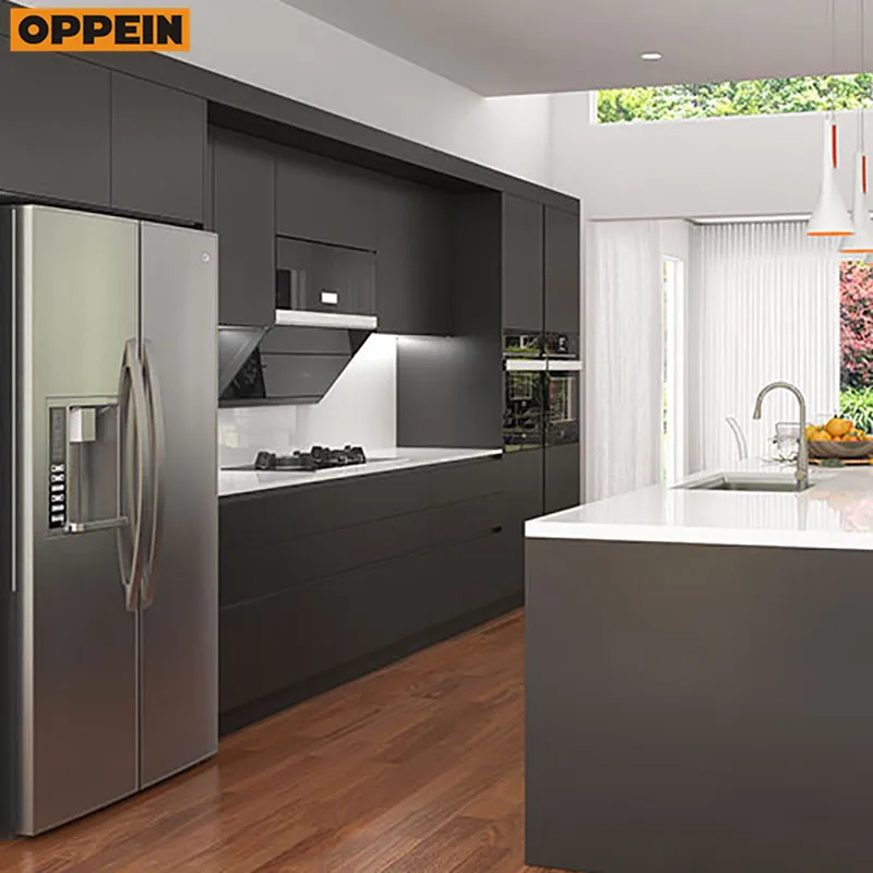 Best quality promotional E1 Environment Standard assembled modern design kitchen cabinets