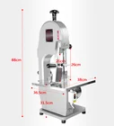 1 Year Warranty Meat Bone High Quality Commercial Aluminum Meat Cutting Bone Saw Machine Electric Portable