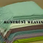 50CA37 100%acrylic mohair throw blankets with fringe pillow set mohair plaid blanket acrylic mohair sofa throw