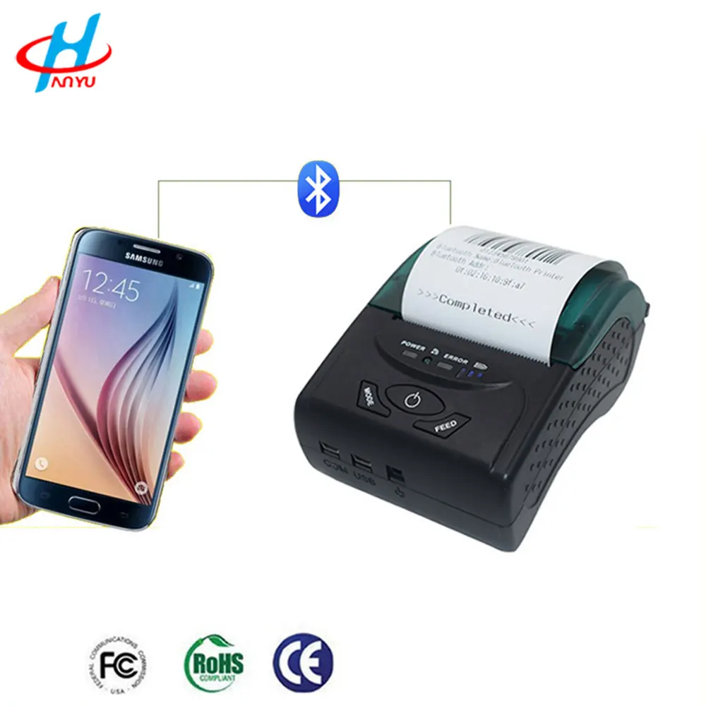 58 milímetros QR CODE ticket recibos mini iOS Android bluetooth impressora térmica móvel