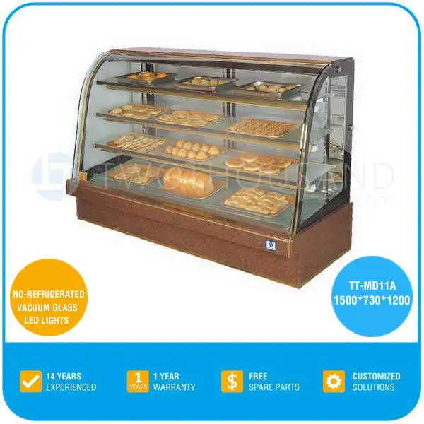 Tt Md11a Unrefrigerated Commercial Bread Bakery Display Cabinet
