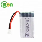 3.7 ボルト 500 mah RC ヘリコプターバッテリー 752540 リポ充電式ヘリコプター用バッテリー