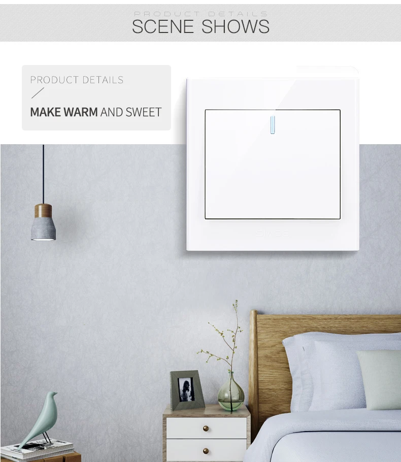 Explosion Proof Modern 10A 4 Gang 1 2 Way Electronics Lighting Switches