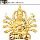 CA0001 3D Buddha statues golen finish engraved handicraft