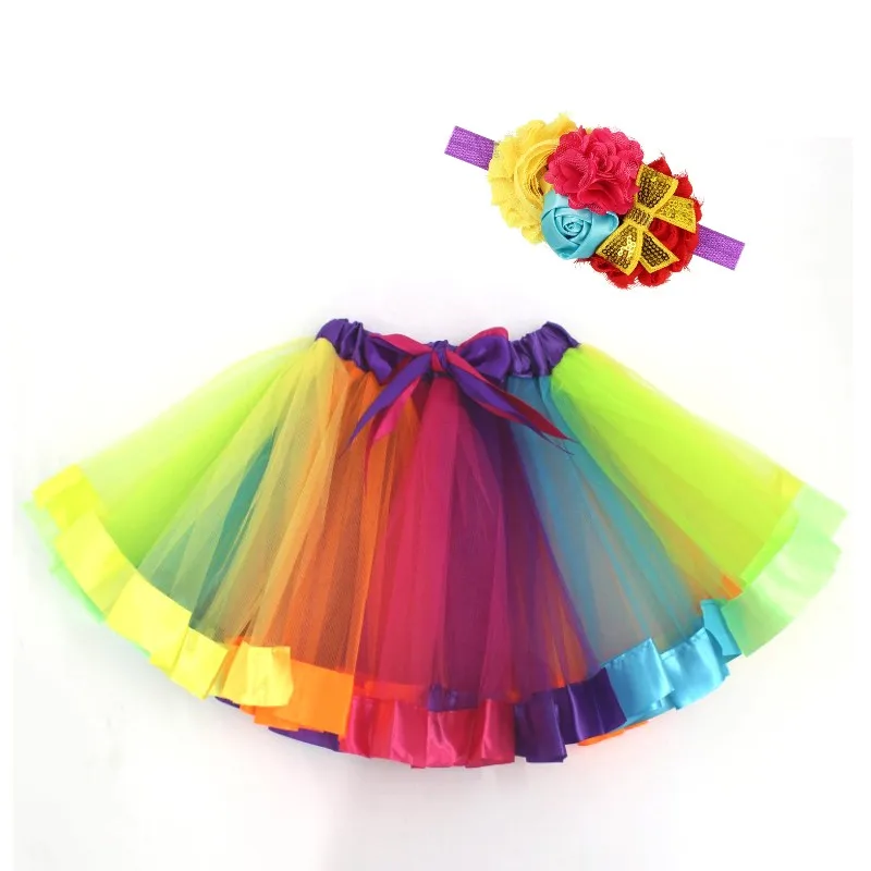 New Flower Headband and Half-length Rainbow Skirt Set Princess Rainbow Tutu Skirt Set
New Flower Headband and Half-length Rainbow Skirt Set Princess Rainbow Tutu Skirt Set