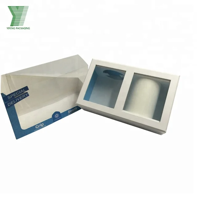cardboard mug box coffee mug gift box with plastic window