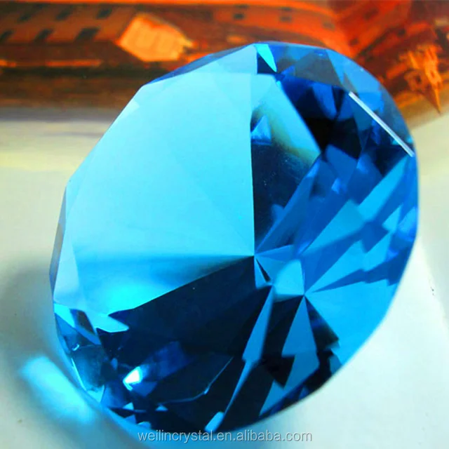 wholesale 80mm blue crystal diamond crystal gifts